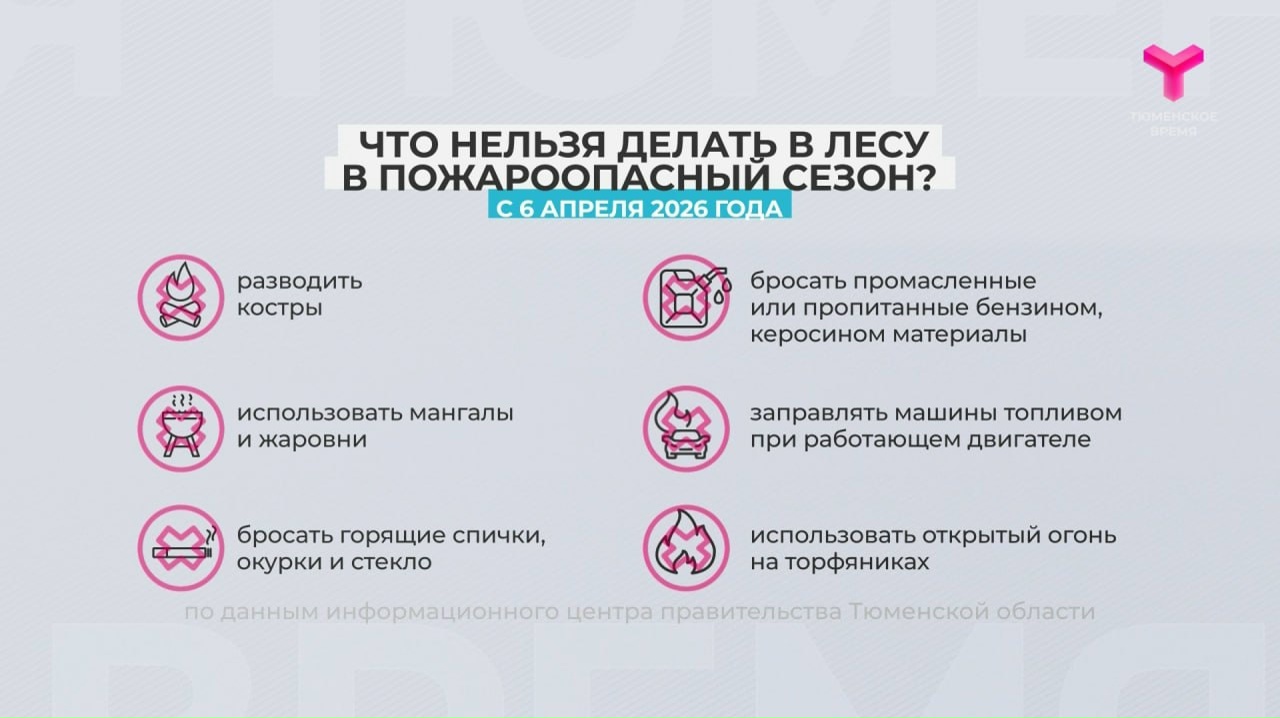 Сегодня в Тюменской области официально стартует пожароопасный сезон